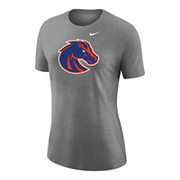 Image of BOISE STATE WOMEN TEE TRI BLEND BRONCO LOGO -  heathergray